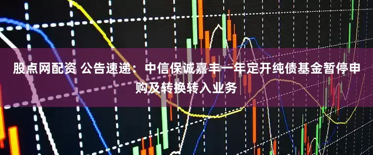 股点网配资 公告速递：中信保诚嘉丰一年定开纯债基金暂停申购及转换转入业务